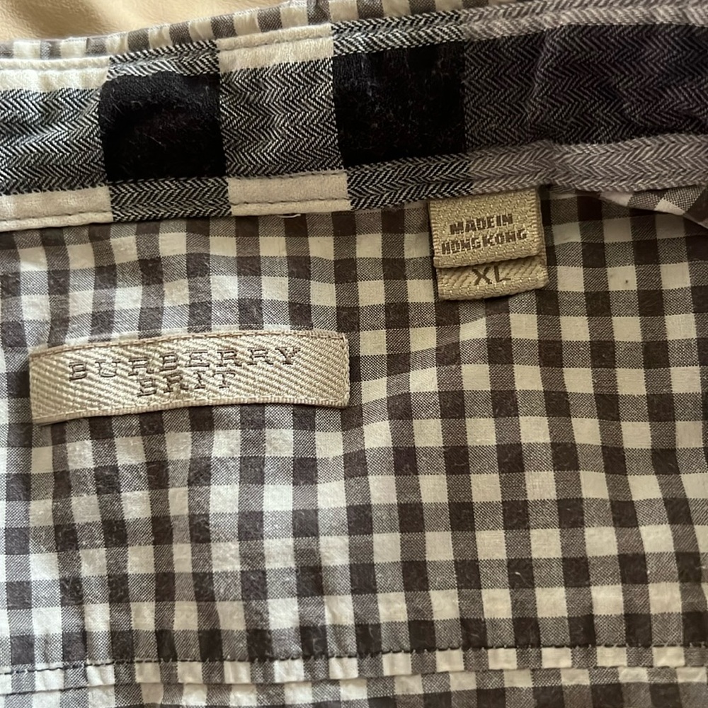 Burberry Brit men’s button down. Size XL. Plaid.